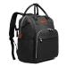 KONO Baby Diaper Bag Nappy Backpack Multifunctional Travel Backpack with Large Capacity and 2 Stroller Straps (Black)