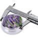 Purple Lavender Floral Portable Round Pill Box | Lightweight Moisture-Proof Vitamin Organizer - Buy Online on GoSupps.com