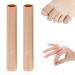 2 pieces cutable silicone toe protection toe cushion tube hose bandage soft gel finger protection toe cap pad for corns remover callus pillows bunion treatment callus (for medium toes -15cm)