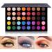 CHARMCODE 40 Colors High Pigmented Eyeshadow Palette - Shimmer, Matte, Glitter, Metallic | Waterproof & Blendable Eye Shadow Makeup - Color 1 - Buy Online on GoSupps.com