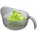 HMLTD Drain Basket - Multi-Purpose Bowl Strainer with Multi Fine Holes | Kitchen Utensils for Rice Tomatoes Soybeans Peppers Apples Grapes Gray - Buy Online on GoSupps.com