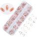 minkissy Nail Art Rivet 1 Box Manicure Tools Rose Gold Decorations Manicure Decoration Rivet 3d Nail DIY Nail Accessories Size 1 Picture 2 - Buy Online on GoSupps.com