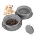 Dog bowls foldable travel bowl food bowl for cats slow feeding dog bowl portable silicone dog water bowl for medium to large pets light leak