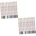 SOESFOUFU 24 Pcs Eye Shadow Pen Eyeliner Pencil Colours Eyeliner Pencil Dark Brown Eyeliner Pencil Grey