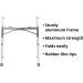McKesson Aluminum Junior Folding Rolling Walker - Adjustable Height 25-32 - Supports up to 350 lbs - 1 Count - Buy Online on GoSupps.com