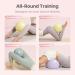 Pale Green 25cm Exercise Ball with Inflator Pump - Yoga, Pregnancy, Fitness & Physical Therapy - Buy Online on GoSupps.com