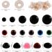 FEMBW 600PCS Safety Eyes and Noses for Stuffed Animal Amigurumi Doll Crochet - Black Glitter Plastic Eyes - 6-14mm - Buy Online on GoSupps.com