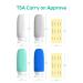 Morfone Travel Bottles Set - 4 Silicone 100ml Shampoo Containers for Hand Luggage | Essential Travel Gadgets in Blue - Buy Online on GoSupps.com