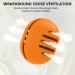 Fauxomor Makeup Sponge Holder - Triple-Sided Breathable Silicone Case | Ultra-Soft Travel Makeup Blender | Orange - 1 Pack | Perfect for All Makeup Sponges - Buy Online on GoSupps.com