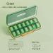 AM/PM Pill Organizer 7-Day Weekly Pill Box with 14 Compartments | Travel Medicine Organizer (Green) for Twice a Day Use - Buy Online on GoSupps.com