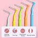 10 PCS Anti-Bacterial Interdental Brushes for Teeth & Gums | 0.6mm Angled Brush with Non-Slip Handle - Buy Online on GoSupps.com