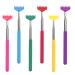Cerrxian portable pull-out back scratch telescopic back scratch for women metal-no steel back scratch massage device with rubber gear for (4 knots)