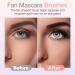 Folding Angle Scalloped Lash Brush 2024 New Eyebrow Brush Eyelash Comb Eyelash Separator Tool Compact and Portable Mascara Fan Brush for Lashes (4 Pcs) - Buy Online on GoSupps.com