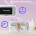 JLB7tech 5 Split Screen Video Baby Monitor with 2 Cameras - Night Vision, Two-Way Talk, Lullabies, Temperature Detection - Power Saving, Long Range - Baby Monitor - Buy Online on GoSupps.com