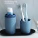 Travel Mouthwash Cup Set - Portable Toiletry Cups for Couples | Plastic Toothbrush & Toothpaste Holder for Business Trips - Buy Online on GoSupps.com