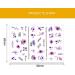 1 Sheet Decoration Sweet Summer Series Nail Sticker Butterfly-shape Lavender Decals Stickers(YZW-S130) - Buy Online on GoSupps.com