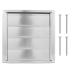 Dryer Vent Cover Stainless Steel Wall Exhaust Vent Cover with 4 Screws Weatherproof Exterior Wall Vent Cover Rustproof Dryer Vent Cover for Dryer and Extractors CA