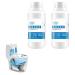 Toilet Active Oxygen Agent Touch Free Fizzy-Foam Toilet Cleaner Splash Toilet Cleaner Foaming Powder Splash Toilet Cleaner for Cleaning Toilet Drains Squatting Pans (2PC)
