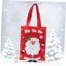 Healvian Tote Portable Christmas for Candies Cartoon Chocolate Pattern Santa Claus Party Bags Favors - Buy Online on GoSupps.com
