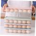 LABRIMP Egg Tray Holder 2pcs Box Egg Storage Box Eggs Beverage Container Household Kitchenware Egg Tray Egg Plate re-usable - Buy Online on GoSupps.com