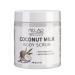 Coconut Milk Body Scrub ultra moisturizing and exfoliating organic body cream for nourishing peelings