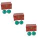 Magiclulu 6 Stk turquoise handball chatting massage bay made of wood stress relief practice gifts Chinese health stress balls relaxing massage jade bouncing ball wooden fitness