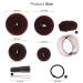 FANDAMEI Hair Donut Bun Maker Set with 20 Invisible Hair Nets, 4 Donut Bun Makers, 5 Elastic Bands, 20 Bobby Pins - Brown - Buy Online on GoSupps.com