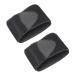 FRCOLOR 1 Pair Foot Support Half Pad Arch Support Inserts Flatfoot Correction Cushion Pad Holder Cushioned Plantar Insert Plantar Support Pads Heel Insoles Silicone Soft Foot Protector Black 12.3x8x0.6cm