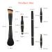 Two 4-in-1 Travel Makeup Brush Set with Case - Double Ended Professional Brushes for Foundation Blush Eyeshadow and Concealer - Portable Mini Makeup Gift Idea - Buy Online on GoSupps.com