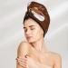Cute Sloths Microfiber Hair Towel | Super Absorbent Coral Velvet Wrap for Long Curly Hair | Quick Dry Hair Cap for Women - Buy Online on GoSupps.com
