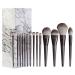 14Pc Makeup Brushes Set Cosmetic Foundation Powder Blush Eye Shadow Lip Make Up Brush Tool Kit with Holder