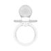 Baby Pacifier 2.5 Baby Shower Favors Decoration (Clear  36 Count) Clear 36 Count (Pack of 1)