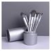 Makeup Brush Set PU Bucket Organizer Soft Wood Handle Loose Brush Concealer Brush Full Set Makeup Brush(As shown D) As shown D