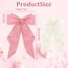 FEXPDL Pack of 2 Hair Bows for Women Pink Bow Hair Clip White Hair Clips for Girls Solid Color Large Bowknot Hairpin Hair Clip Satin Hair Bow Black+PINK - Buy Online on GoSupps.com