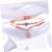 Ultechnovo Sun & Moon Crystal Pearl Bracelet Set - Stylish Gemstone Cuff for Women | 3-Piece Ros gold Design - Buy Online on GoSupps.com