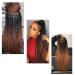 Buy 24 Jumbo Braids Hair Extensions - Black Brown Kanekalon Synthetic Crochet Braids 6 Pack | Premium Quality Braids Extensions - Buy Online on GoSupps.com