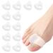 Ikkab gel toe spreader 12 PCs toe separator silicone toe spreader hallux small toe toe spreader separator for hammerete bunions overlapping toes friction pressure and pain relief