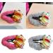 xbiez Cartoon Rubber Clownfish Hair Clip Cute Cloud Shape Snap Hairpin Furry Plush Barrettes Winter Headdress Hair Accessories Pink - Buy Online on GoSupps.com