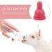 Lamb Nursing Bottle Nipples - Rubber Replacement Nipples for Goat, Sheep, Calf - Livestock Supplies in Red - Buy Online on GoSupps.com