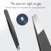 Geeker Black Stainless Steel Chip Tweezers for Eyebrows Beard & Splinters - Precision Hair Removal Tool - Buy Online on GoSupps.com