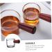HOMSFOU 3 Pcs Milk Cup Espresso Shot Glass Creamer Mug Clear Cups Milk Creamer Jug Liquid Measuring Cups Turkish Coffee Glass Measuring Cups for Mini Heater Turkey Wood High Borosilicate 8.5X4.5X4.2CMx3pcs As Shownx3pcs - Buy Online on GoSupps.com