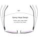 Devirld Reading Glasses UV400 Protection | Full Lens Anti Blue Light Sunglasses for Men & Women | Tinted Sun Reader 1.5x - Spring Hinges - Buy Online on GoSupps.com