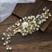 VMila Bridal Pearl Hair Comb - Handmade Rhinestone Wedding Hair Accessories - Gold Prom Hair Slides for Women - Buy Online on GoSupps.com