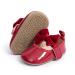 CENCIRILY Baby Girl Mary Jane Shoes Anti-Slip First Walking Bowknot Soft Sole Princess Wedding Dress Flats for 0-18 Month 12-18 Months A04 Red