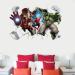 Hulk 3D Wall Stickers - Avengers Robot Breaking Wall Decals for Bedrooms - Wall Art Decor - Buy Online on GoSupps.com