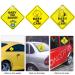 Xpex Waterproof Baby On Board Car Stickers - 3 Piece Set | Suction Cup Warning Shield for Baby Safety - Buy Online on GoSupps.com