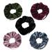 Kimilike Velvet Scrunchie with zip pocket Elastic hair-bar-hair-hair additives Scrunchy Hair bar Ropes Scrunchie for women or girls