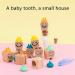 HUSHUI Wooden Baby Teeth Keepsake Box with Tweezer | Kids Deciduous Teeth Saver Container - Buy Online on GoSupps.com