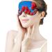 Light-Blocking Sleep Mask - Red Tulip Flowers Eye Mask for Women | Comfortable Soft Blindfold with Adjustable Strap for Men - Buy Online on GoSupps.com