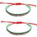 Shop Oralgo's Handmade Adjustable Palestinian Woven Bracelet Flag Design Braided Cotton Statement Piece - Buy Online on GoSupps.com